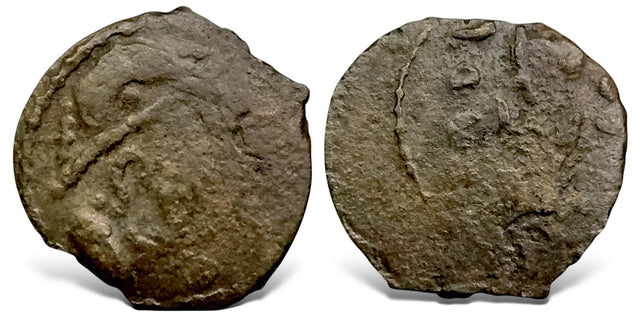 Central Asia, Hunnic Tribes, Western Turk, Yabghus of Takharistan, (Cira 600-680 AD) AE Unit. Rare