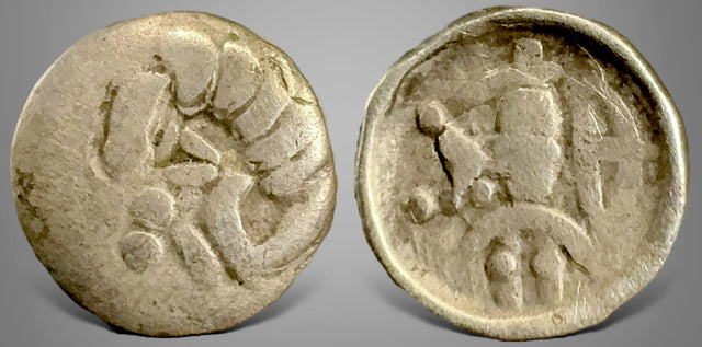 Central Asia, Silk Road Region, Soghd local issue. (Circa 1st centuries). Imitation of Antiochus. AR Obol