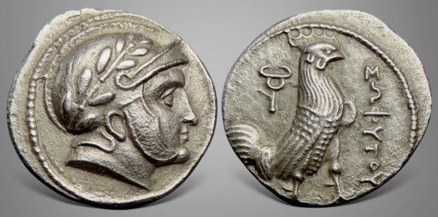 Bactria, Local issues in the Oxus region, Sophytos Cock series. (Circa 305-294 BC). AR drachm. An exceptionally nice struck
