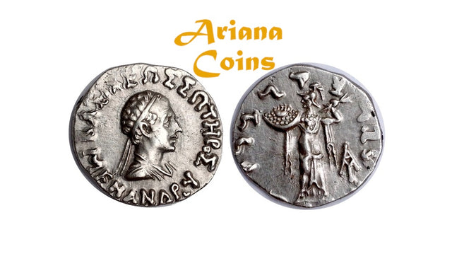 Indo-Greek Kingdom. Menander I Soter. Circa 155-130 BC. AR Drachm
