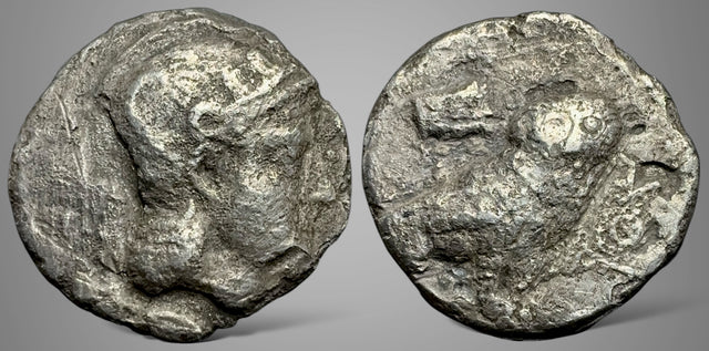 Bactrian, Local issues. (Circa 295/3-285/3 BC). AR Didrachm. From Oxus region.