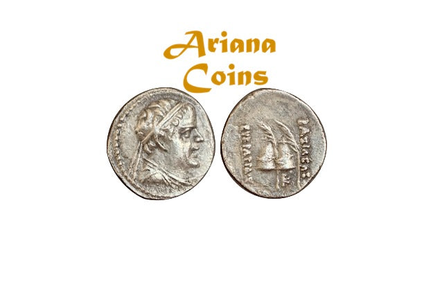 Baktrian Kings. Eukratides I Megas. Circa 170-145 BC. AR Obol. Superb