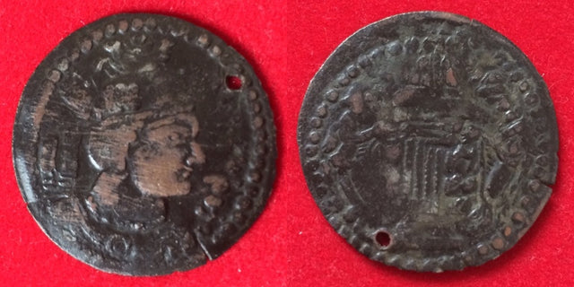 Hunnic Tribes, Western Turks. Shahi Tegin (Sri Shahi). After 679. Billon drachm. Uncertain mint in Khorasan.