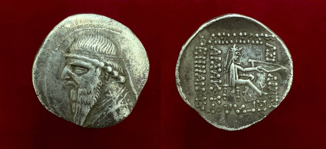 Parthian King, Mithradates II. 121-91 B.C. AR Drachm.