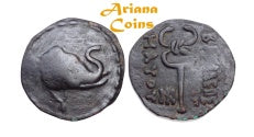 Indo-Skythians, Maues. Circa 90-60 BC. AE Unit.