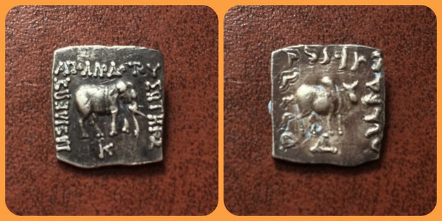 Baktrian Kings. Apollodotos I Soter. Circa 175-165 BC. AR Drachm.