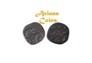 Islamic, Mehrabanids, Anonymous 8th Century AE/PB Jital. RR