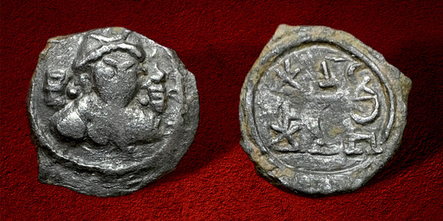 Hunnic Tribes, Alchon Huns. Ksatrapa Tarika, Circa 4th-5th Centuries. Small AE. Extremely Rare & good example